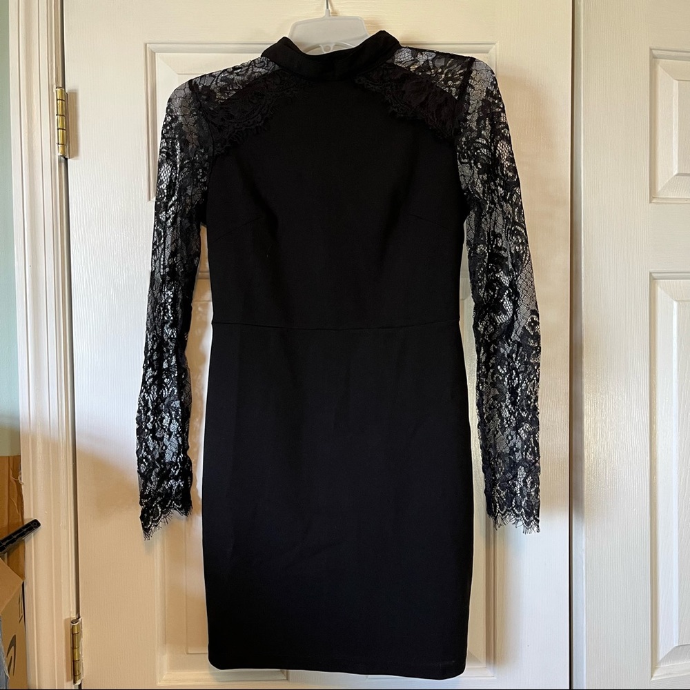SHEIN Bodycon Dress Lace Sleeves